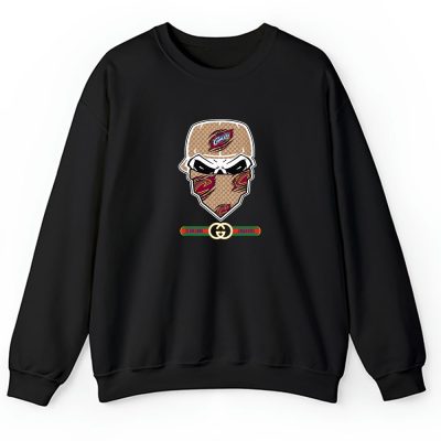 Gucci x NBA x Cleveland Cavaliers Skull Luxury Unisex Sweatshirt For Fan TBS1007