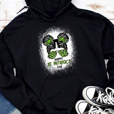 Happy St Patricks Day Bun Saint Paddys Girls Kids Youth Teen Hoodie MHS1261