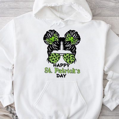 Happy St Patricks Day Bun Saint Paddys Girls Kids Youth Teen Hoodie MHS1263