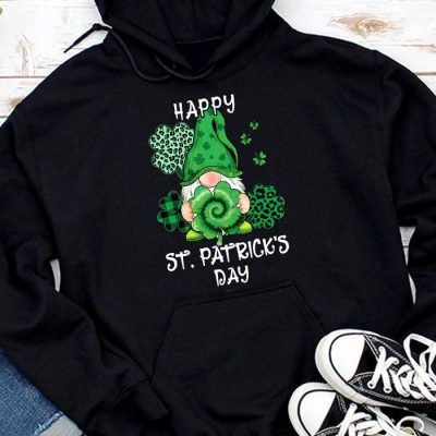 Happy St. Patrick's Day Gnome Shamrock Saint Patrick Irish Hoodie MHS1247