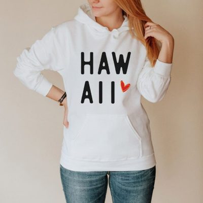 Hawaii Bold Heart Unisex Hoodie JSH1501