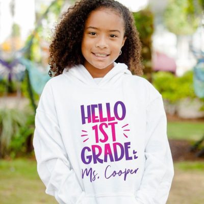 Hello 1st Grade Customized Unisex Hoodie JSH1411