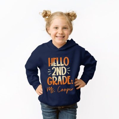 Hello 2nd Grade Customized Unisex Hoodie JSH1410