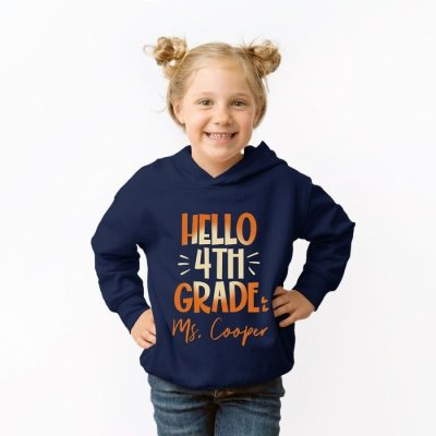 Hello 4th Grade Customized Unisex Hoodie JSH1408