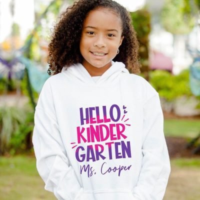 Hello Kinder Garten Customized Unisex Hoodie JSH1404