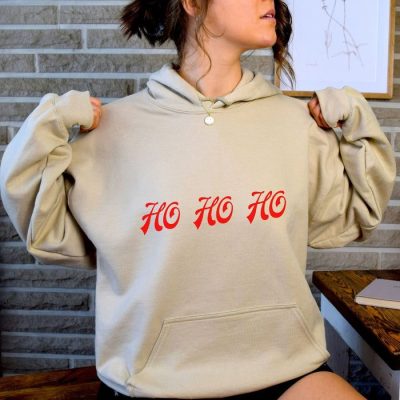 Ho Ho Ho Fancy Script Unisex Hoodie JSH1194