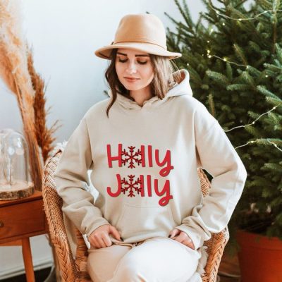 Holly Jolly Snowflake Unisex Hoodie JSH1260