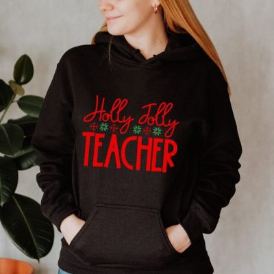 Holly Jolly Teacher Snowflakes Unisex Hoodie JSH1090