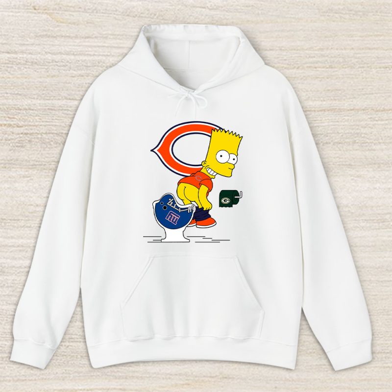 Homer Simpson X Funny X Chicago Bears Team X Nfl X American Football Unisex Pullover Hoodie TBH1393
