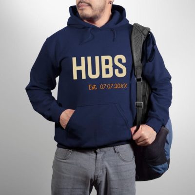 Hubs Wife Est. Date Customized Unisex Hoodie JSH1465