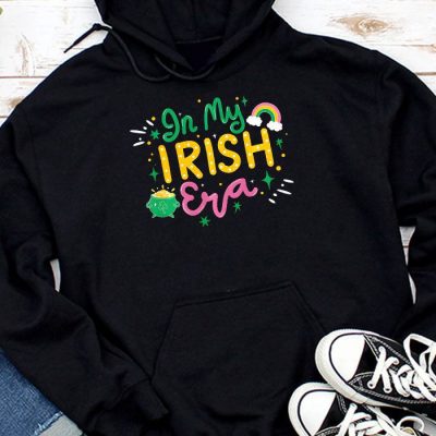 In My Irish Era Funny Groovy Saint Patrick's Day Hoodie MHS1249