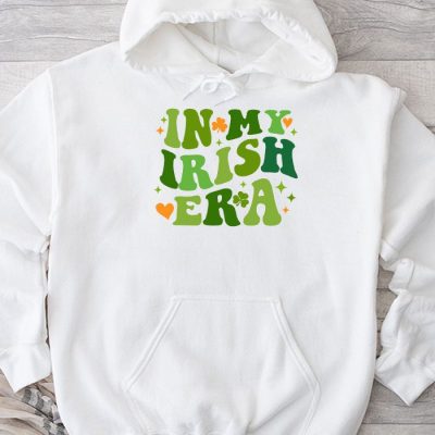 In My Irish Era Funny Groovy Saint Patrick's Day Hoodie MHS1252