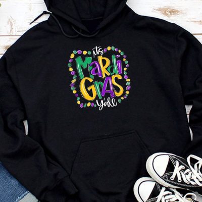 Its Mardi Gras Yall Mardi Gras Party Mask Costume Hoodie MHS1066