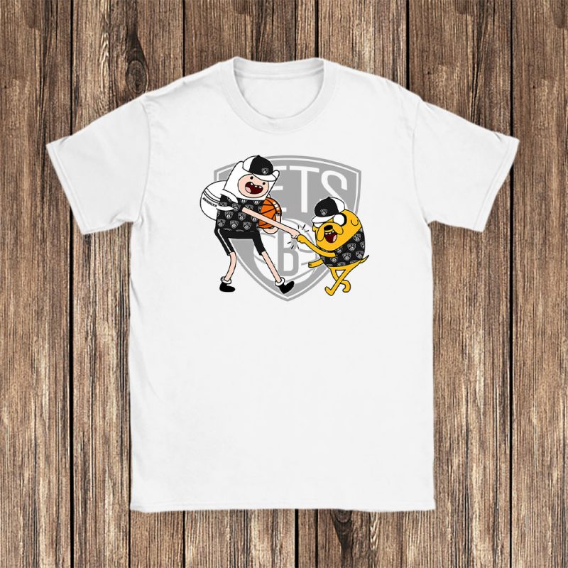 Jake The Dog  Finn X Brooklyn Nets Team X Nba X Basketball Unisex T-Shirt TBT1357