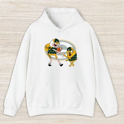 Jake The Dog  Finn X Green Bay Packers Team X Nfl X American Football Unisex Pullover Hoodie TBH1358