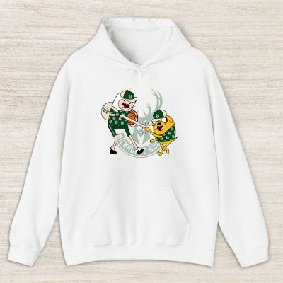 Jake The Dog  Finn X Milwaukee Bucks Team X Nba X Basketball Unisex Pullover Hoodie TBH1355