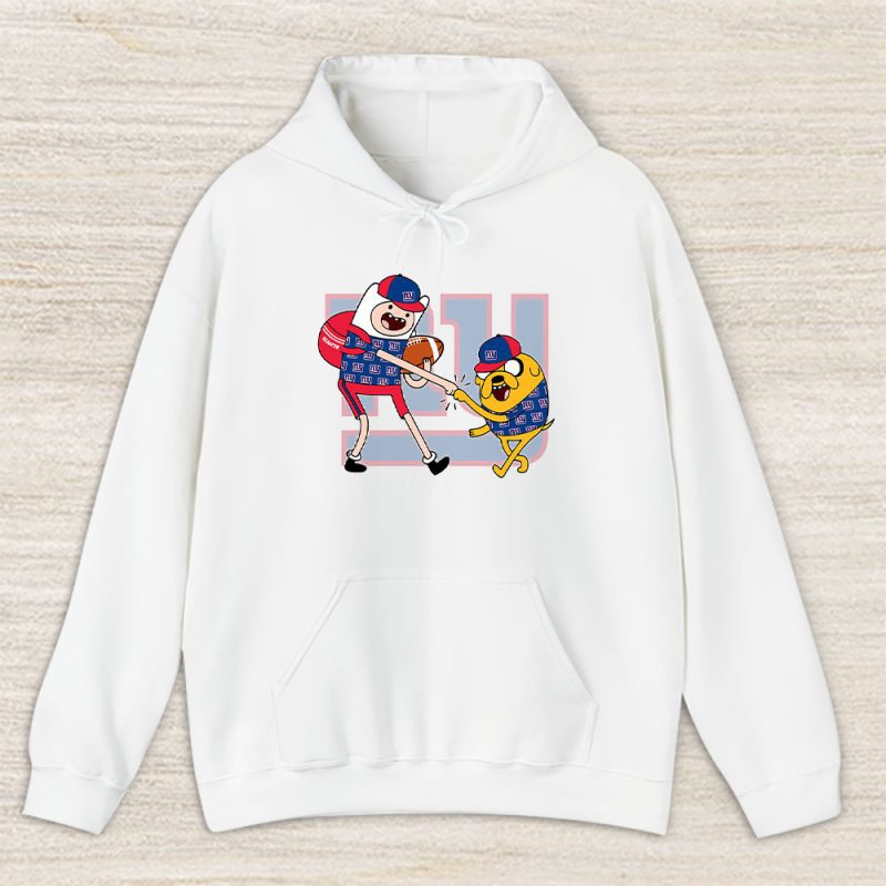 Jake The Dog  Finn X New York Giants Team X Nfl X American Football Unisex Pullover Hoodie TBH1362