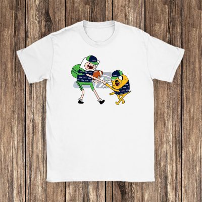 Jake The Dog  Finn X Seattle Seahawks Team X Nfl X American Football Unisex T-Shirt TBT1346