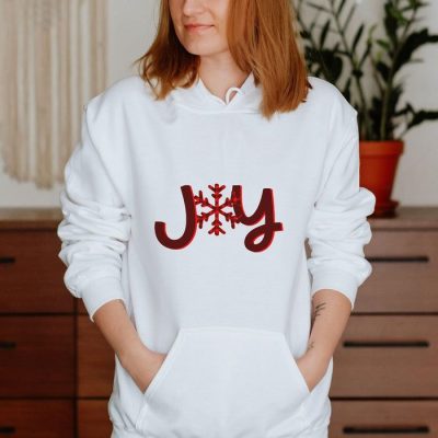 Joy Buffalo Plaid Snowflake Unisex Hoodie JSH1264