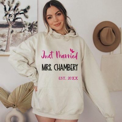 Just Married Customized Unisex Hoodie JSH1510