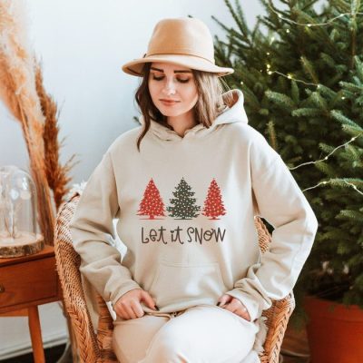 Let It Snow Christmas Trees Unisex Hoodie JSH1305
