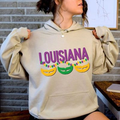 Louisiana Mask Beads Unisex Hoodie JSH1005