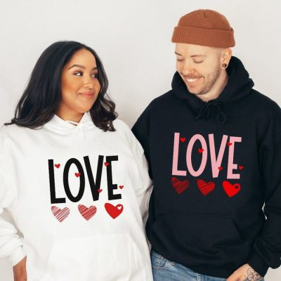 Love And Hearts Unisex Hoodie JSH1017