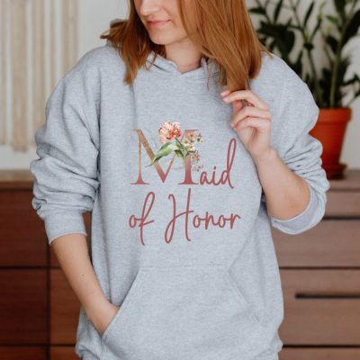 Maid Of Honor Floral Unisex Hoodie JSH1491