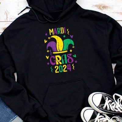 Mardi Gras 2024 Jester Outfit Kids Girls Boys Men Women Hoodie MHS1189