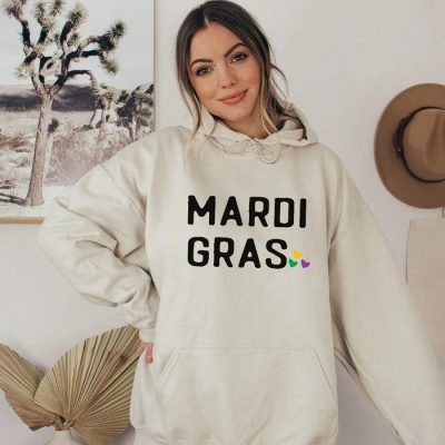 Mardi Gras Hearts Unisex Hoodie JSH1003
