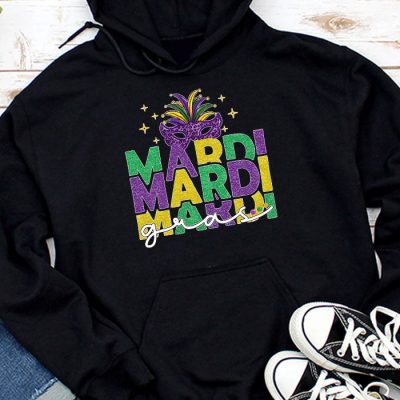 Mardi Gras Shirt Women Men Mardi Gras Kids Mardi Gras Beads Hoodie MHS1204
