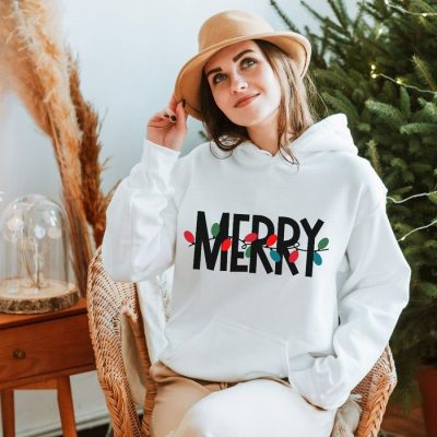Merry And Christmas Lights Unisex Hoodie JSH1241