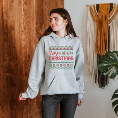 Merry Christmas Holiday Snowflakes Unisex Hoodie JSH1077