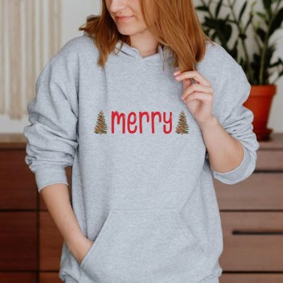 Merry Christmas Holiday Trees Unisex Hoodie JSH1150