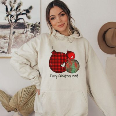 Merry Christmas Y'all Ornaments Unisex Hoodie JSH1216