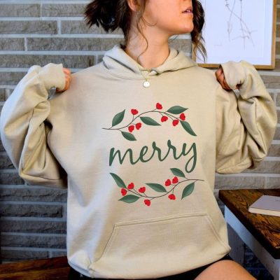 Merry Floral Circle Unisex Hoodie JSH1333