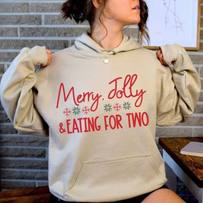 Merry Jolly & Eating For Two Unisex Hoodie JSH1085