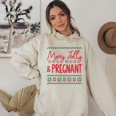 Merry Jolly & Pregnant Unisex Hoodie JSH1069