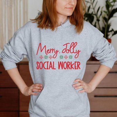 Merry Jolly Social Worker Unisex Hoodie JSH1086