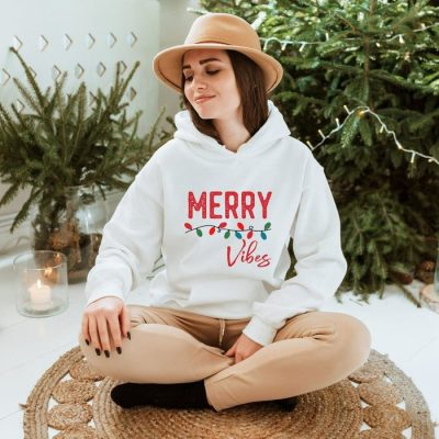 Merry Vibes Christmas Lights Unisex Hoodie JSH1239