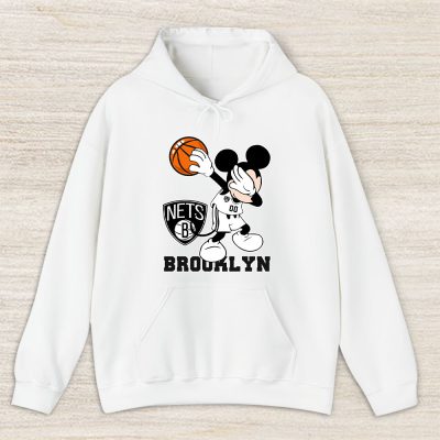 Mickey Mouse X Dabbing Dance X Brooklyn Nets Team X Nba X Basketball Unisex Pullover Hoodie TBH1377