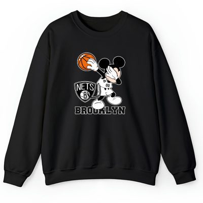 Mickey Mouse X Dabbing Dance X Brooklyn Nets Team X Nba X Basketball Unisex Sweatshirt TBS1377
