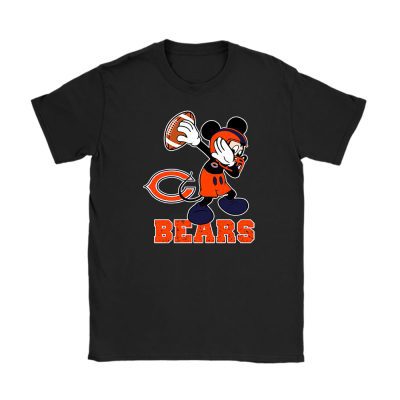 Mickey Mouse X Dabbing Dance X Chicago Bears Team X Nfl X American Football Unisex T-Shirt TBT1383