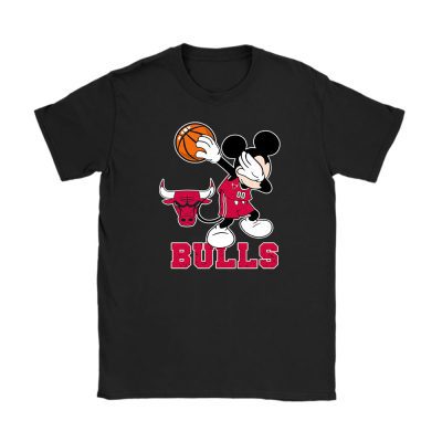 Mickey Mouse X Dabbing Dance X Chicago Bulls Team X Nba X Basketball Unisex T-Shirt TBT1370