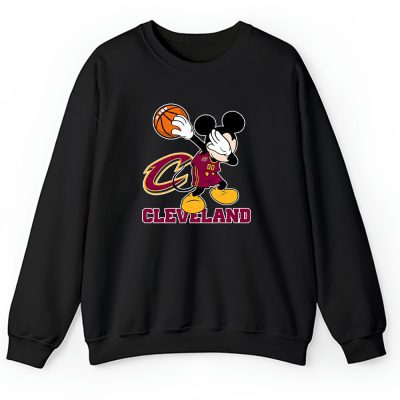 Mickey Mouse X Dabbing Dance X Cleveland Cavaliers Team X Nba X Basketball Unisex Sweatshirt TBS1369