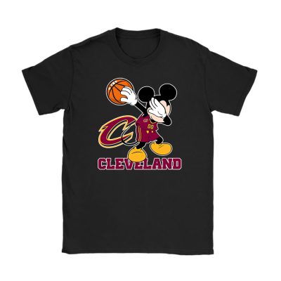 Mickey Mouse X Dabbing Dance X Cleveland Cavaliers Team X Nba X Basketball Unisex T-Shirt TBT1369