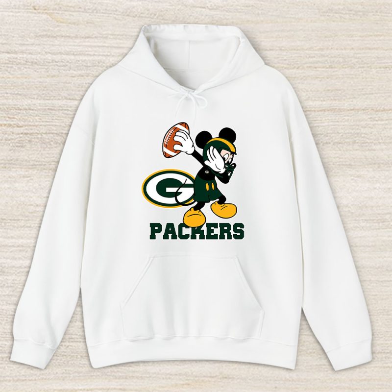 Mickey Mouse X Dabbing Dance X Green Bay Packers Team X Nfl X American Football Unisex Pullover Hoodie TBH1378