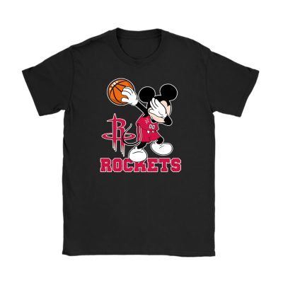 Mickey Mouse X Dabbing Dance X Houston Rockets Team X Nba X Basketball Unisex T-Shirt TBT1373