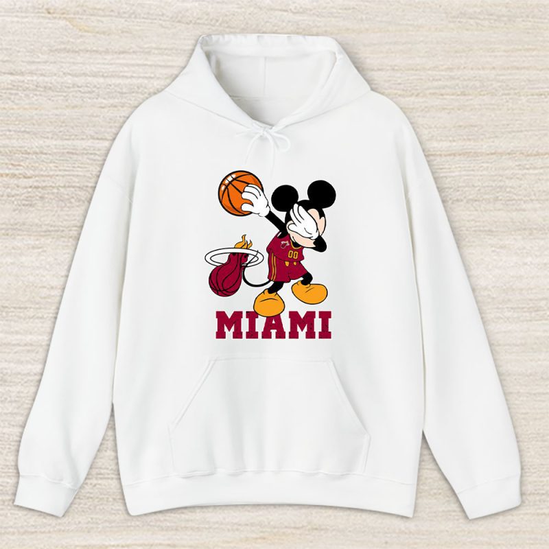 Mickey Mouse X Dabbing Dance X Miami Heat Team X Nba X Basketball Unisex Pullover Hoodie TBH1372