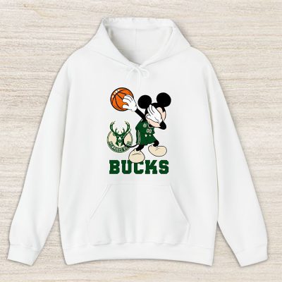 Mickey Mouse X Dabbing Dance X Milwaukee Bucks Team X Nba X Basketball Unisex Pullover Hoodie TBH1375